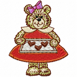 Teddy Embroidery Design 3